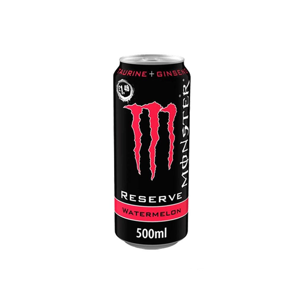 MONSTER ENERGY UK Reserve Watermelon - Bevanda Energetica al gusto d'anguria 500 ml - Snackation