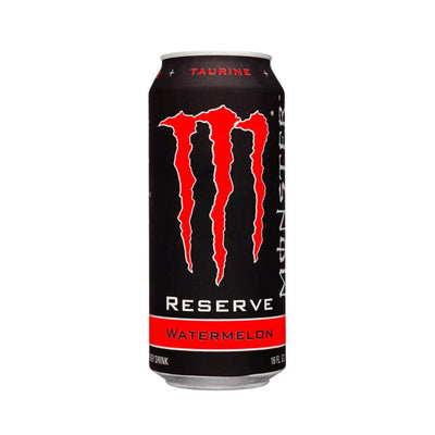 MONSTER ENERGY UK Reserve Watermelon LEGGERMENTE AMMACCATA - Bevanda Energetica al gusto d'anguria 500 ml - Snackation