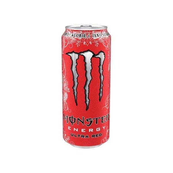 MONSTER ENERGY Ultra Red - Bevanda Energetica al gusto di frutti rossi 500 ml - Snackation