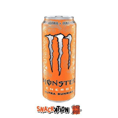 MONSTER ENERGY Ultra Sunrise - Bevanda Energetica al gusto di arancia e agrumi 473 ml - Snackation