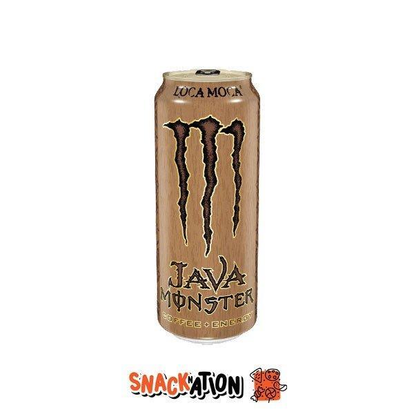 MONSTER ENERGY USA Java Loca Moca LEGGERMENTE AMMACCATA - Bevanda Energetica al gusto caffè, panna e cioccolato 443 ml - Snackation