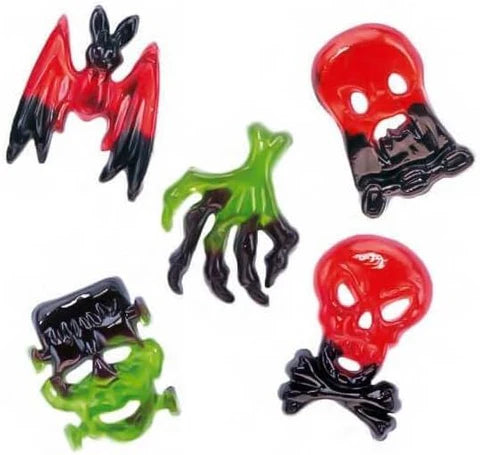 VIDAL MONSTER JELLY- Caramelle Giganti Ripiene 100g-Un mix mostruosamente delizioso di sapori fruttati assortiti che conquistano grandi e piccini.