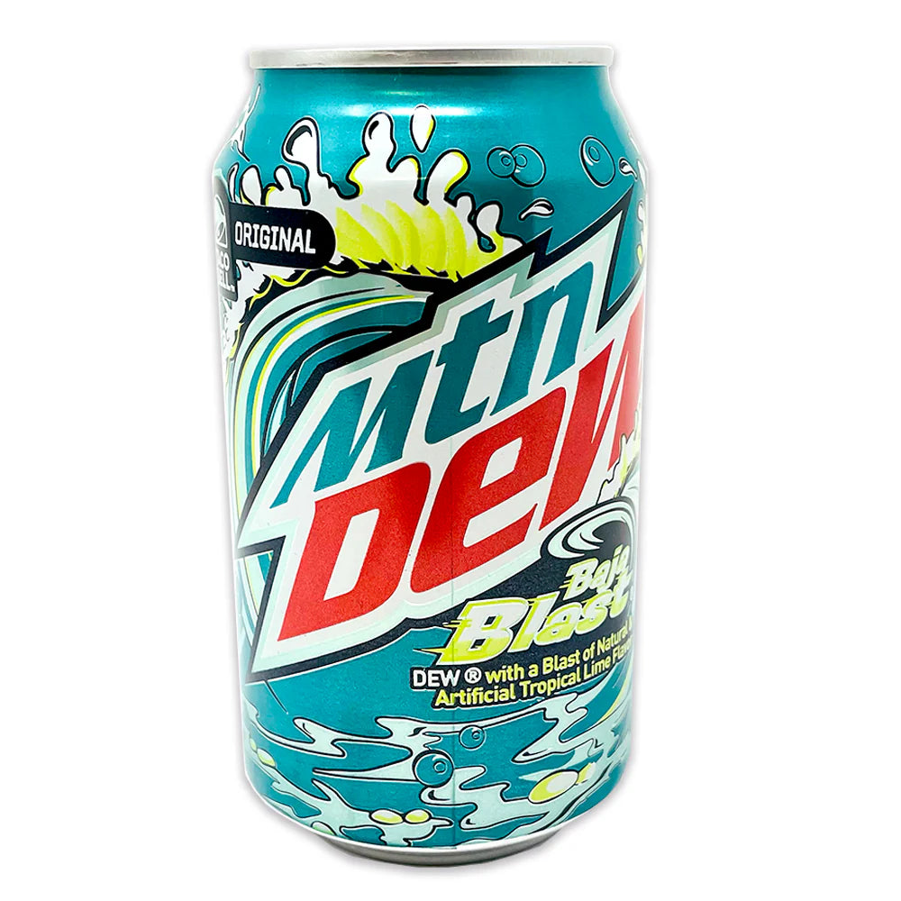 MOUNTAIN DEW BAJA BLAST-Bevanda Gassata al gusto tropical e lime 355 ml