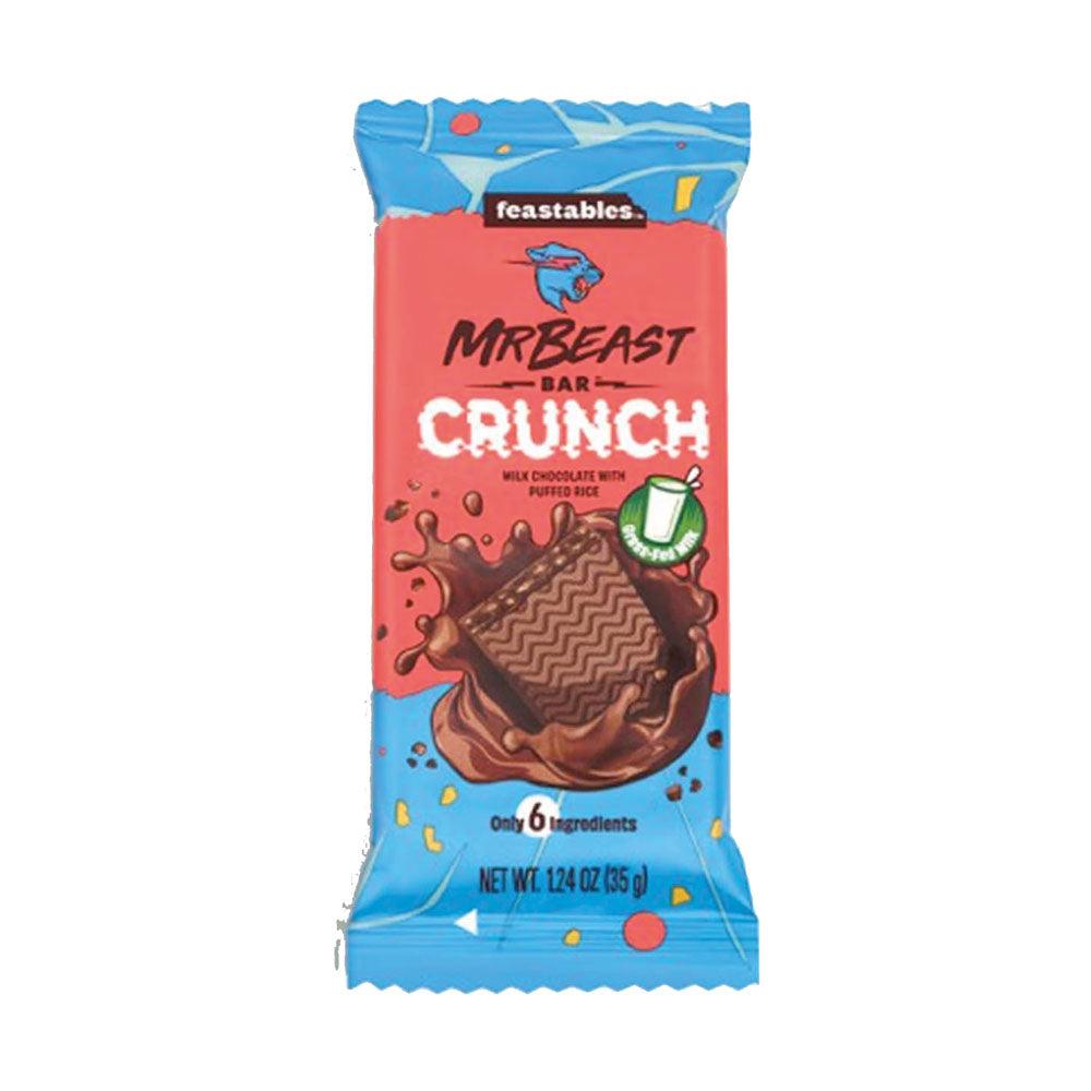 MRBEAST Feastables Bar Crunch - Tavoletta di cioccolato e riso soffiato 35 gr - Snackation