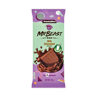 MRBEAST Feastables Bar Milk Chocolate - Tavoletta di cioccolato al latte 35 gr - Snackation