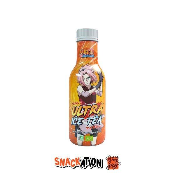 NARUTO ULTRA ICE TEA Sakura Organic Iced Tea with Melon Flavor - Tè al melone 500 ml - Snackation