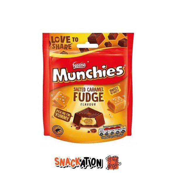 NESTLE' Munchies Salted Caramel Fudge - Cioccolatini ripieni di caramello salato 101 gr - Snackation