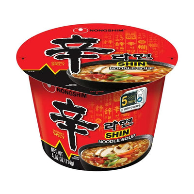 NONGSHIM Big Cup Shin Noodle Soup Gourmet Spicy – Noodles/ramen Gourmet piccanti 114g - Snackation