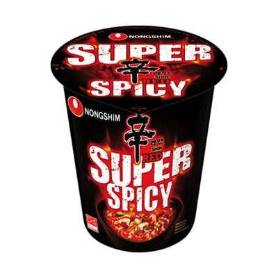 NONGSHIM Cup Shin Red Super Spicy – Noodles/ramen super piccanti 68 g - Snackation