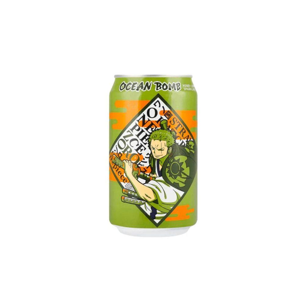 OCEAN BOMB Zoro Limited Edition - Bevanda Frizzante al Gusto di Limone e Miele 330 ml - Snackation