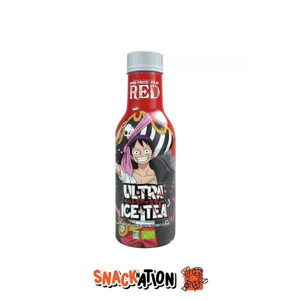 ONE PIECE RED ULTRA ICE TEA Luffy Organic Iced Tea with Red Fruit - Tè ai frutti rossi 500 ml - Snackation