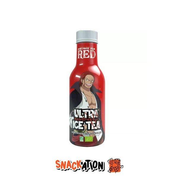 ONE PIECE RED ULTRA ICE TEA Shanks Organic Iced Tea with Red Fruit - Tè ai frutti rossi 500 ml - Snackation