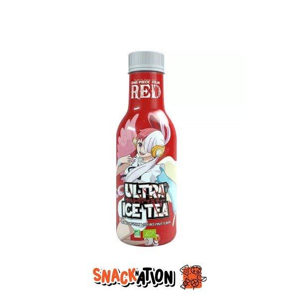 ONE PIECE RED ULTRA ICE TEA Uta Organic Iced Tea with Red Fruit - Tè ai frutti rossi 500 ml - Snackation