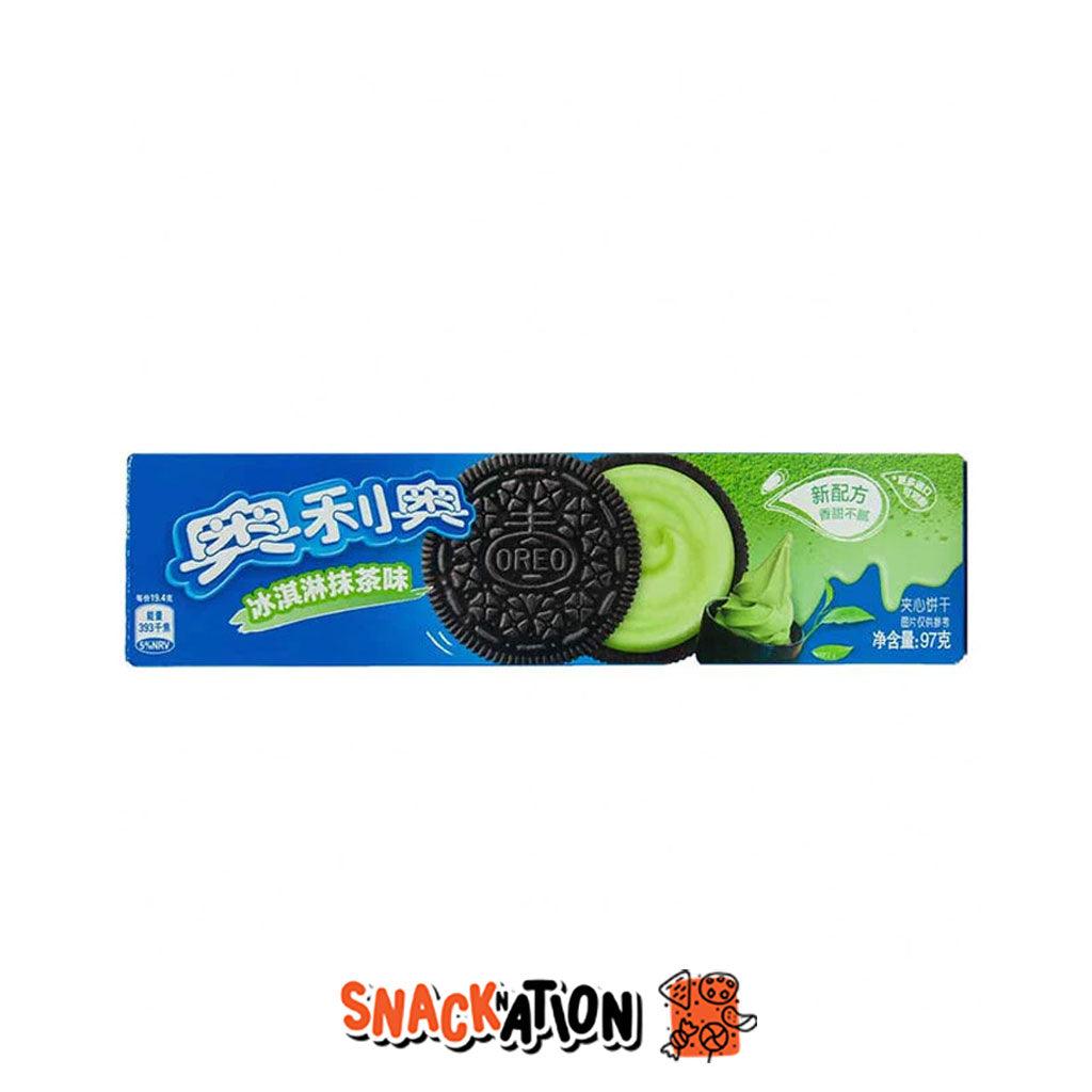 OREO Green Tea Matcha - Biscotti con crema al te verde matcha 97 gr - Snackation