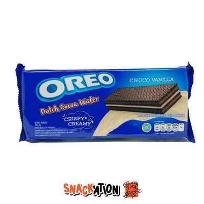 OREO WAFER CHOCO VANILLA - Wafer al cioccolato ripieni di crema alla vaniglia 140,4 gr - Snackation