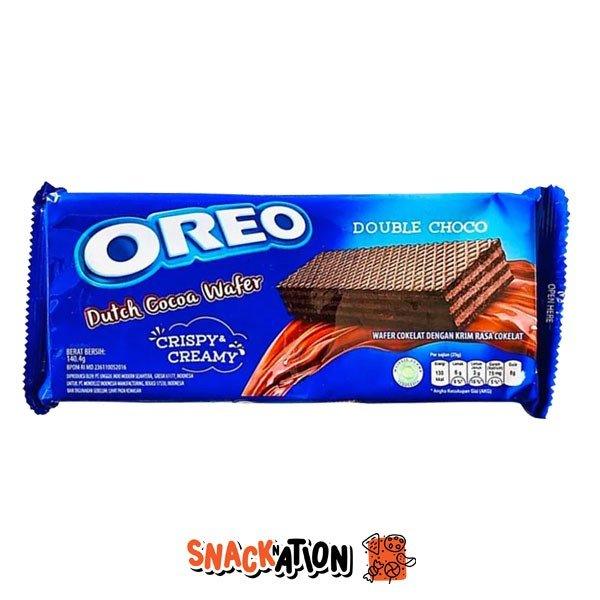 OREO WAFER DOUBLE CHOCO - Wafer al cioccolato ripieni di crema al cioccolato 140,4 gr - Snackation