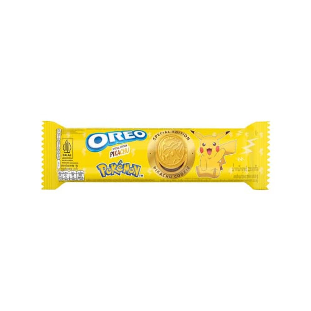 OREO Pokemon Pikachu Banana Cream – Biscotto , ripieno di crema alla banana 120g