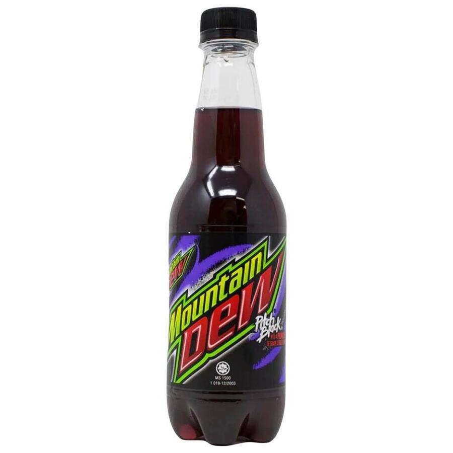 MOUNTAIN DEW Pitch Black 400ml – Gusto intenso, energia fuori dal comune