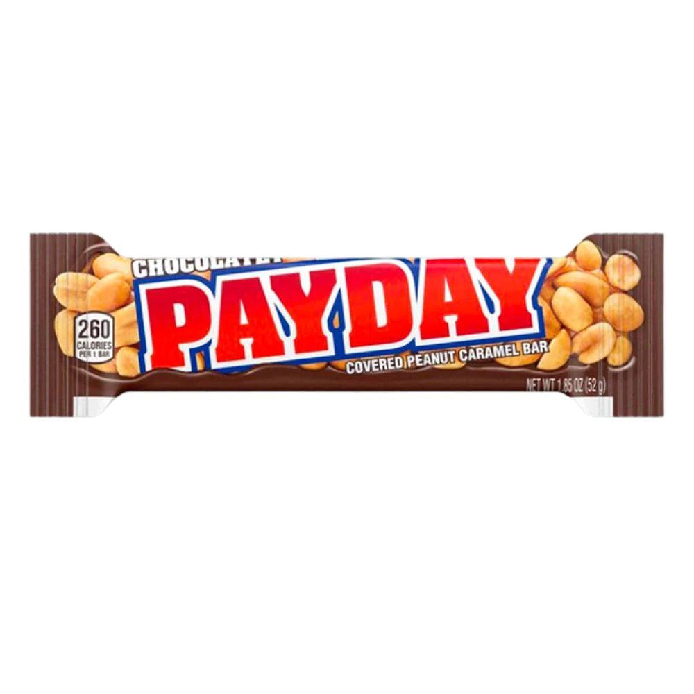 PAYDAY Chocolatey - Barretta caramello, arachidi e cioccolato 52 gr - Snackation