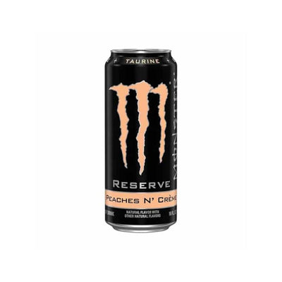 MONSTER ENERGY Reserve Peaches N' Creme USA - Bevanda Gassata Energetica al Gusto di Pesca e Crema 500 ml