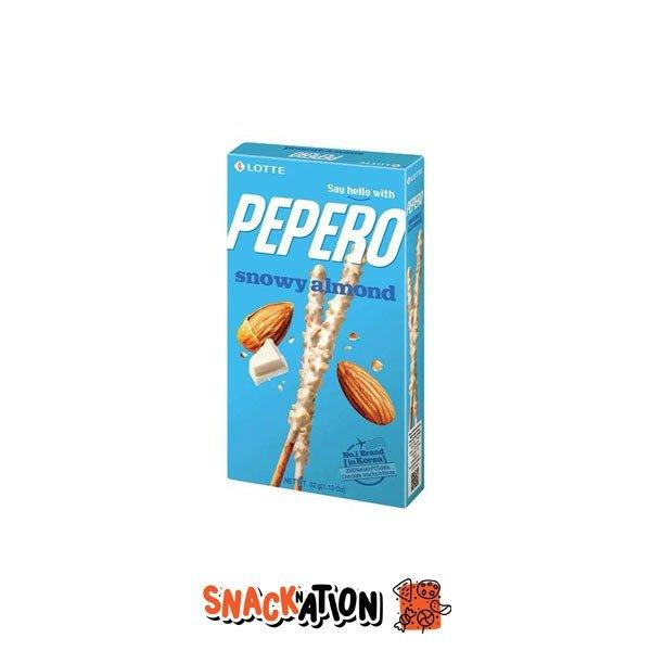 PEPERO Snowy Almond - Bastoncini con cioccolato bianco e mandorle 32 gr - Snackation