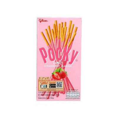 POCKY Strawberry - Stick di cioccolato e fragola 55 gr - Snackation