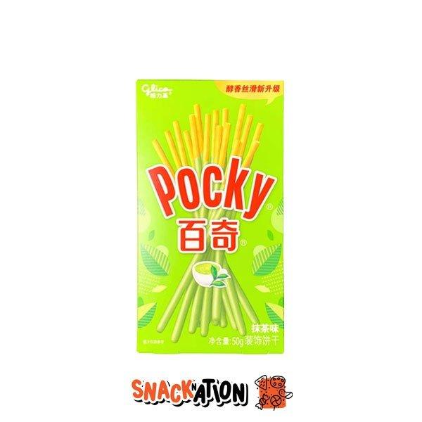 POCKY Tè Macha - Stick ricoperto di cioccolato al Tè Verde 55 gr - Snackation