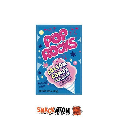 POP ROCKS Cotton Candy - Caramelline scoppiettanti gusto zucchero filato 10.5 gr - Snackation
