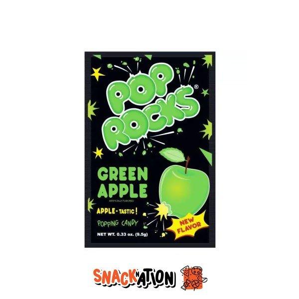 POP ROCKS Green Apple - Caramelline scoppiettanti gusto mela verde 9.5 gr - Snackation