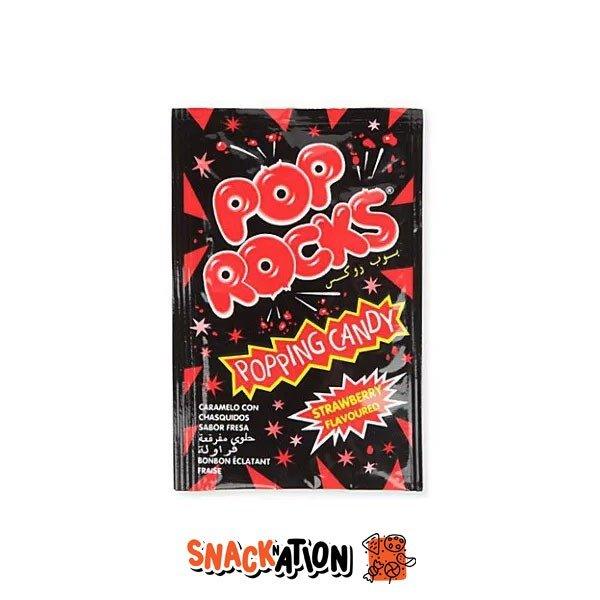 POP ROCKS Strawberry - Caramelline scoppiettanti gusto fragola 9.5 gr - Snackation