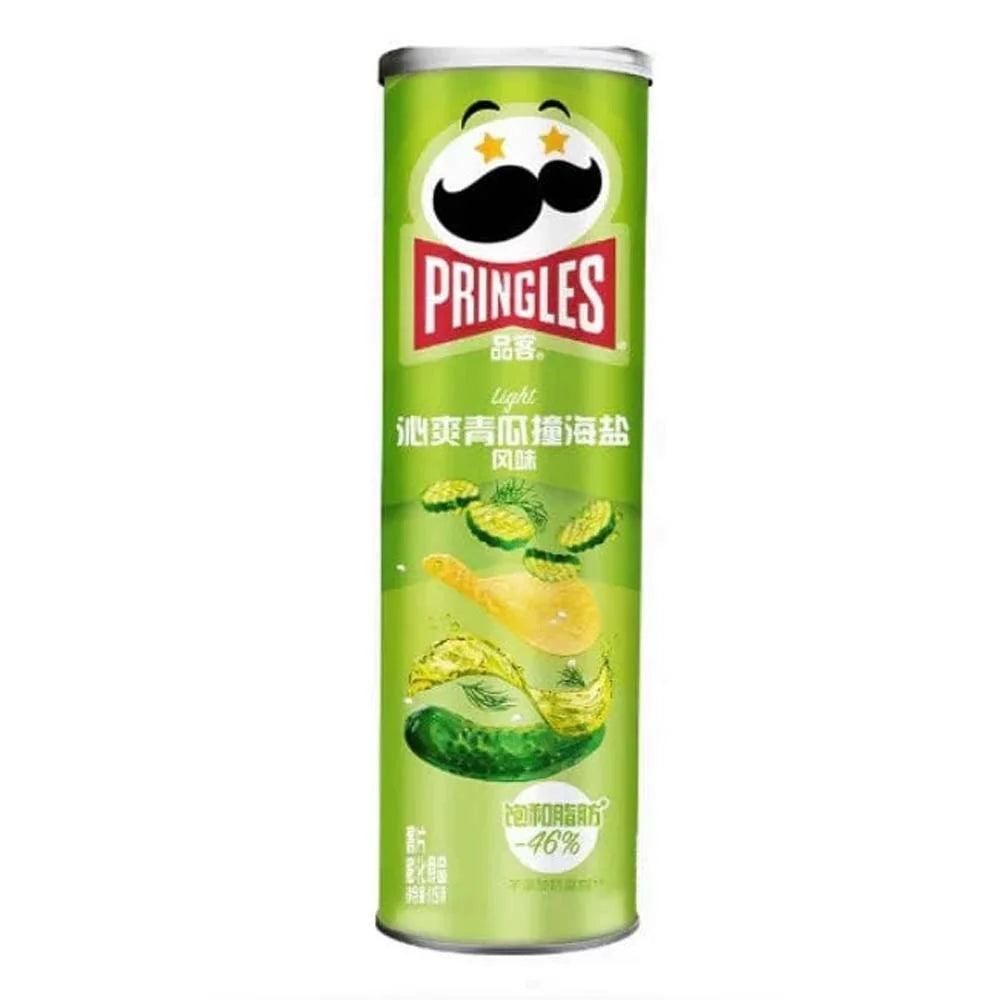 PRINGLES Cucumber & Sea Salt Asia Import – Patatine al gusto di cetriolo e sale marino 115 g - Snackation