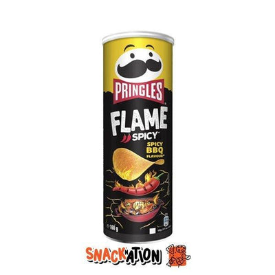 PRINGLES Flame Spicy BBQ - Patatine gusto Barbecue e peperoncino 160 gr - Snackation