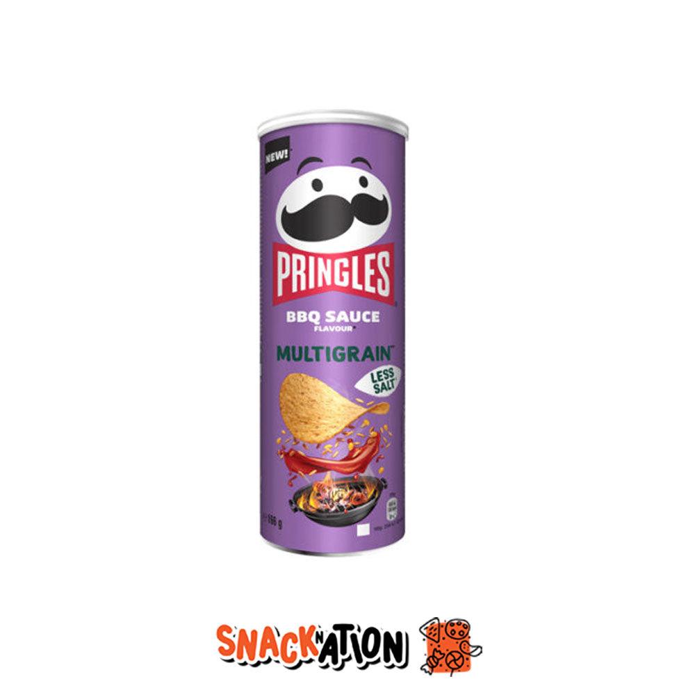 PRINGLES Multigrain BBQ Sauce – Patatine Multicereali con meno sale al gusto di Salsa Barbecue 166 gr - Snackation