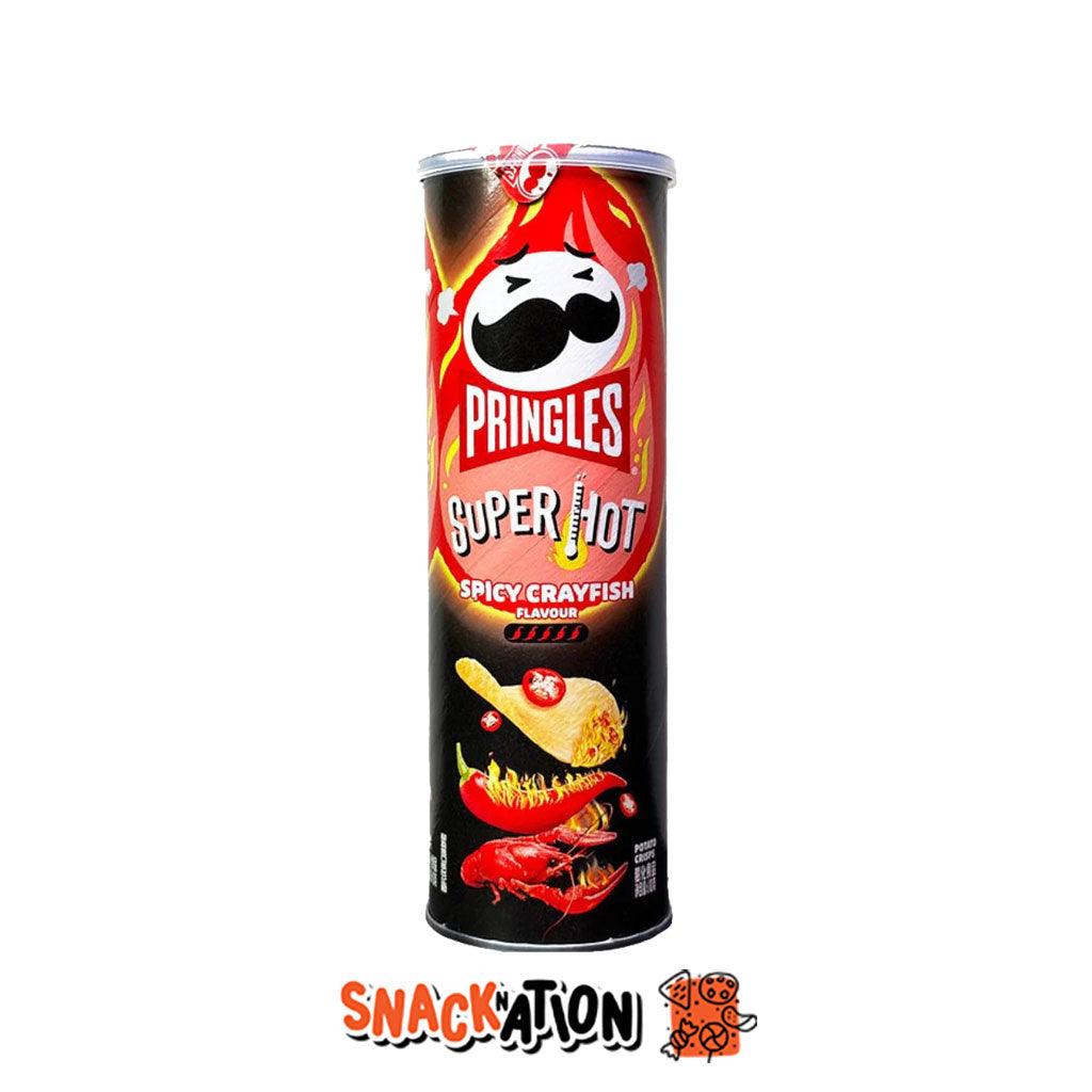 PRINGLES Spicy CrayFish – Patatine al gusto di gamberoni piccanti 110 g - Snackation