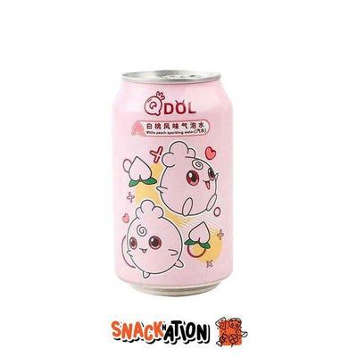 QDOL Igglybuff - Bevanda gassata al gusto pesca bianca 330 ml - Snackation