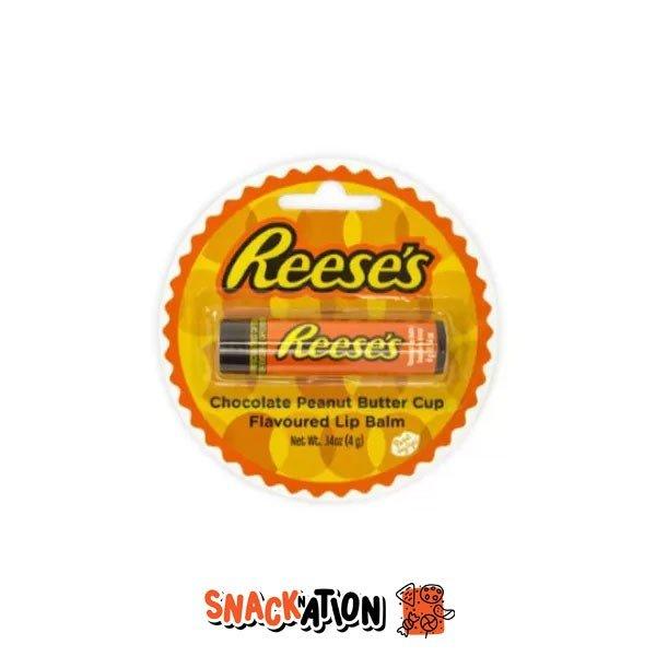 REESE'S CHOCOLATE PEANUT BUTTER CUP LIP BALM - Balsamo labbra al gusto di cioccolato e burro d'arachidi - Snackation