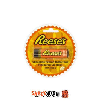REESE'S CHOCOLATE PEANUT BUTTER CUP LIP BALM - Balsamo labbra al gusto di cioccolato e burro d'arachidi - Snackation