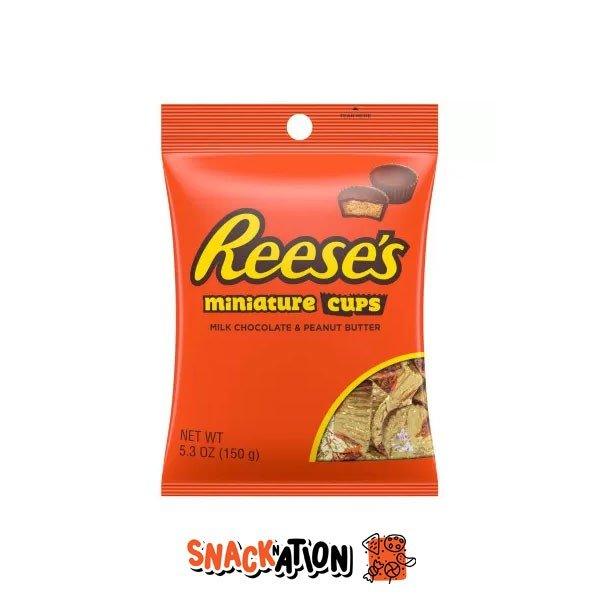REESE'S Miniature Cup - Mini coppette di cioccolato al latte ripiena di burro d'arachidi 150 gr - Snackation