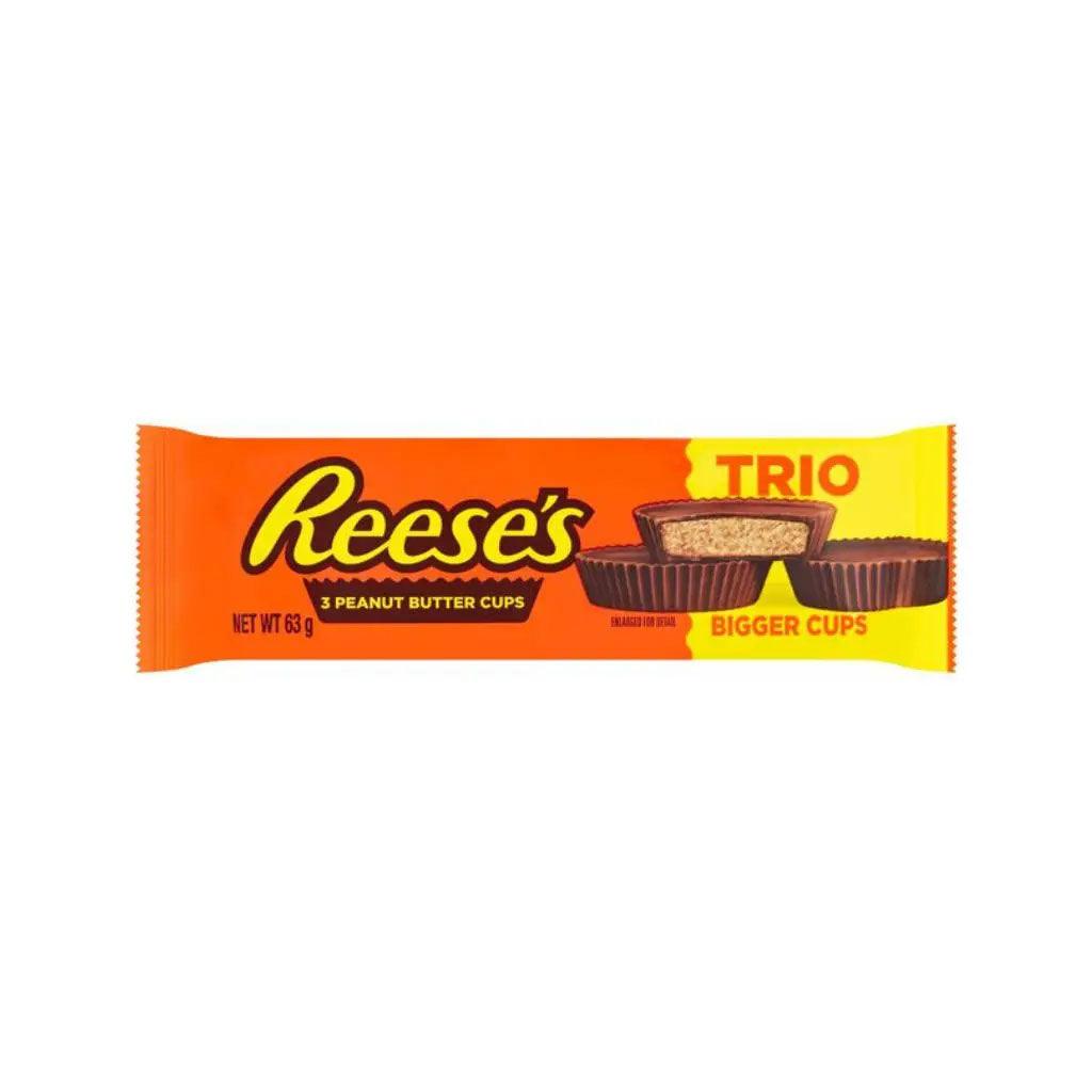 REESE'S Peanut Butter Cups Trio - Le famose coppette ripiene di burro d'arachidi 63 gr - Snackation