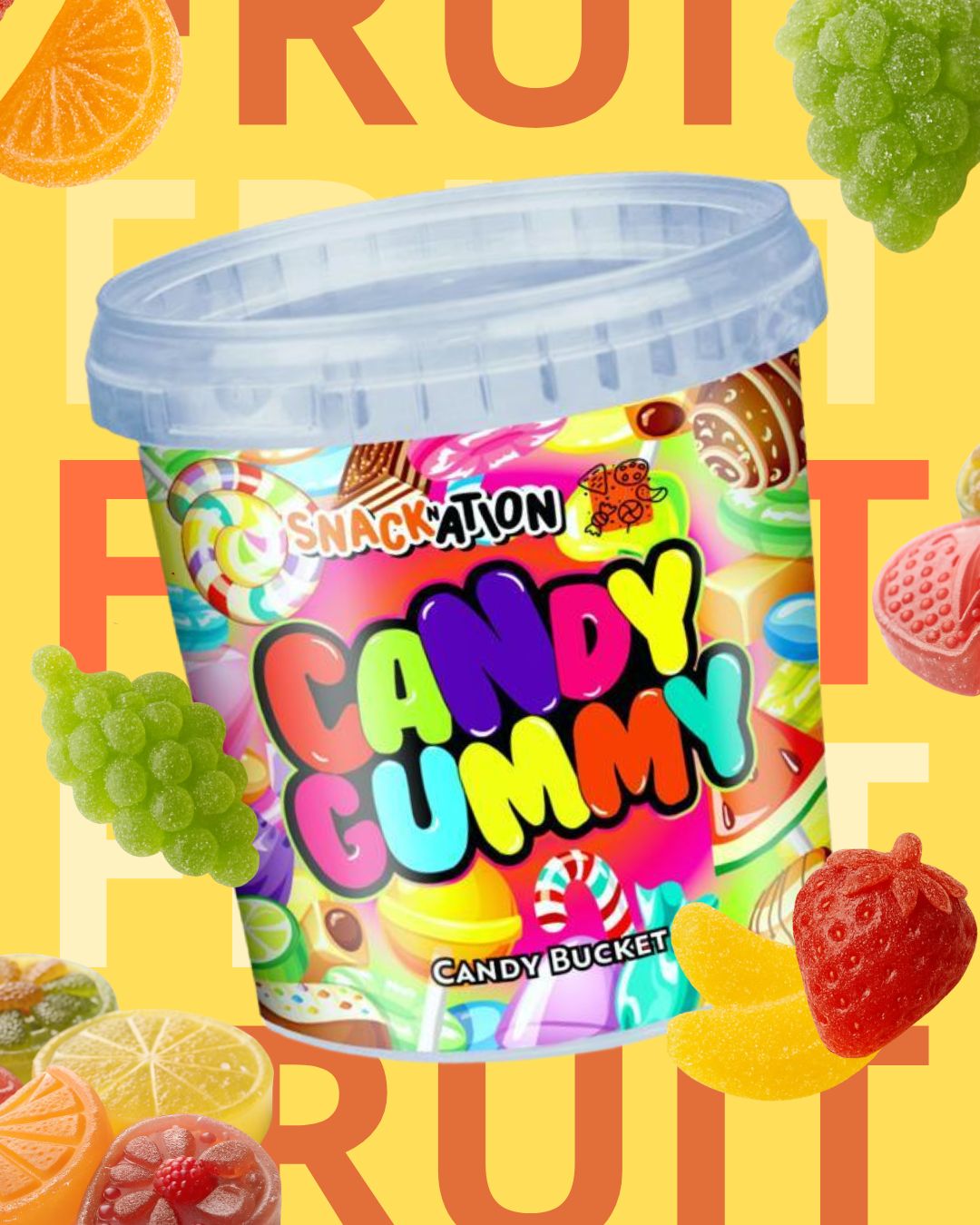 FRUIT BUCKET  - Secchiello di Caramelle Gommose e frizzanti