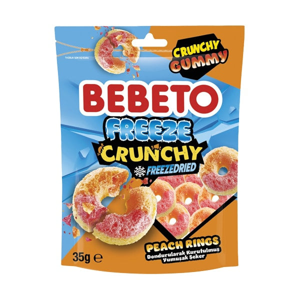 Bebeto Freeze Crunchy Peach Rings