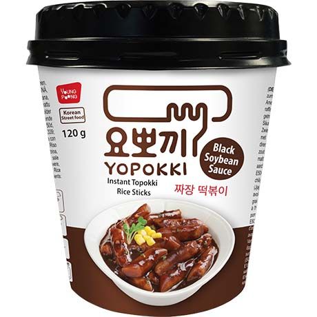 Yopokki Jjajang (Black Soybean Sauce) Topokki Rice Cake Cup