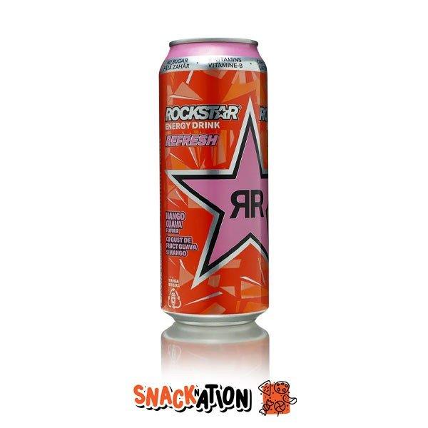 ROCKSTAR Energy Refresh Mango Guava - Bevanda Energetica gusto mango e guava 500 ml - Snackation