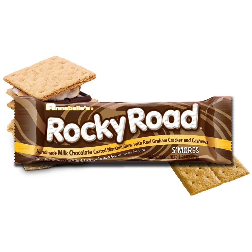 ROCKY ROAD S'mores - Barretta di cioccolato, biscotto e marshmallow 51 gr - Snackation