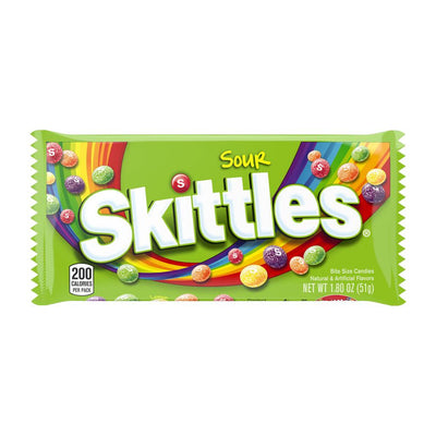 SKITTLES Crazy Sour - Caramelle al gusto di frutta mista acida 45 g - Snackation