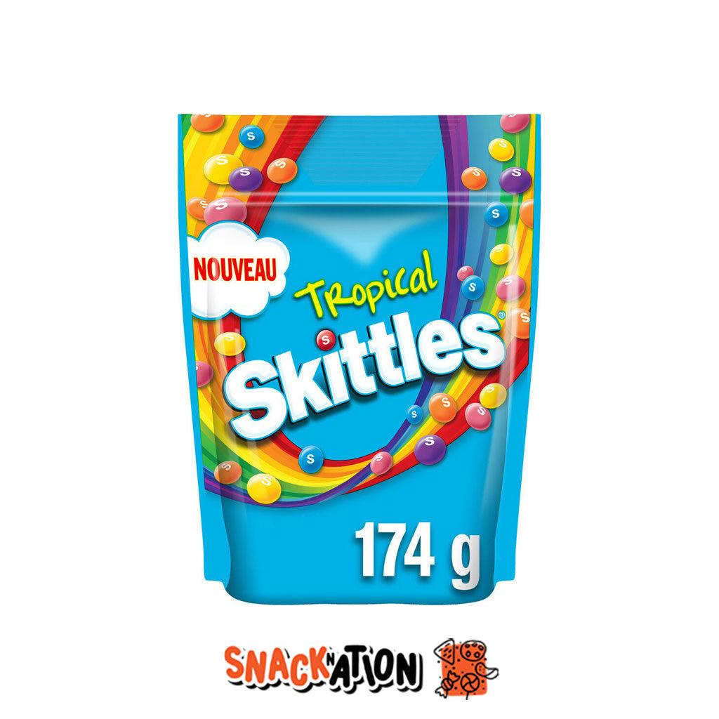 SKITTLES Tropical Pouch - Caramelle al gusto di frutti tropicali 174 gr - Snackation