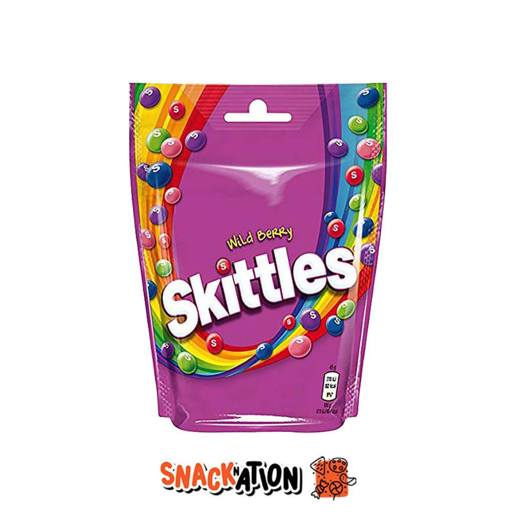 SKITTLES Wildberry Pouch - Caramelle al gusto di frutti selvatici 174 gr - Snackation