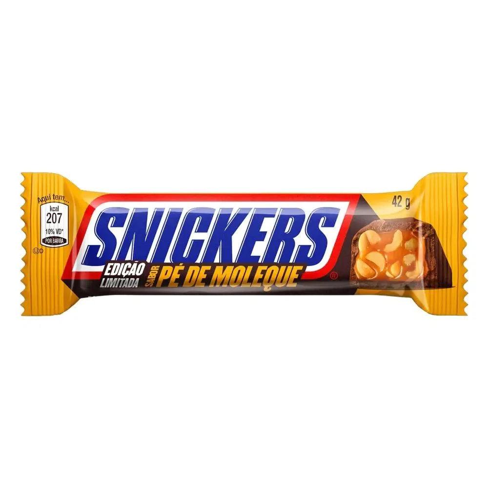 SNICKERS Pé De Moleque Brazil - barretta arachidi e caramello ricoperta di cioccolato 42 gr - Snackation