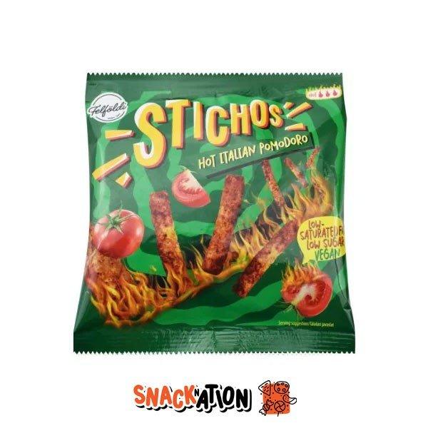 STICHOS Hot Italian - Tortillas gusto peperoncino e pomodoro 50 gr - Snackation