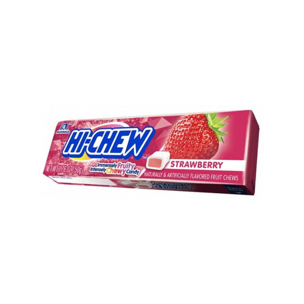 HI-CHEW Strawberry - Caramele Giapponesi al Gusto di Fragola 50 g